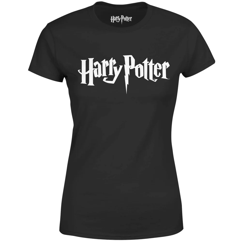 Harry Potter Logo Black Women's T-Shirt - S Image 1