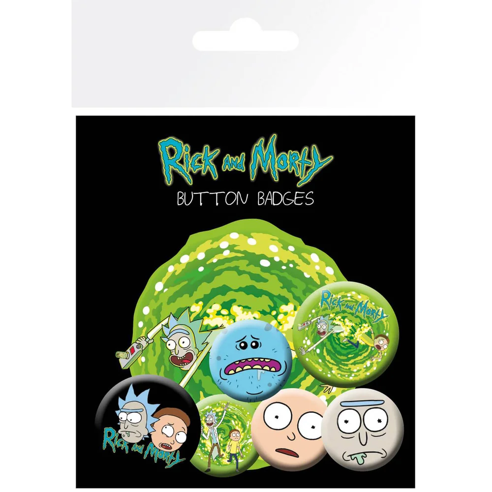Rick and Morty Characters Badge Pack Image 1