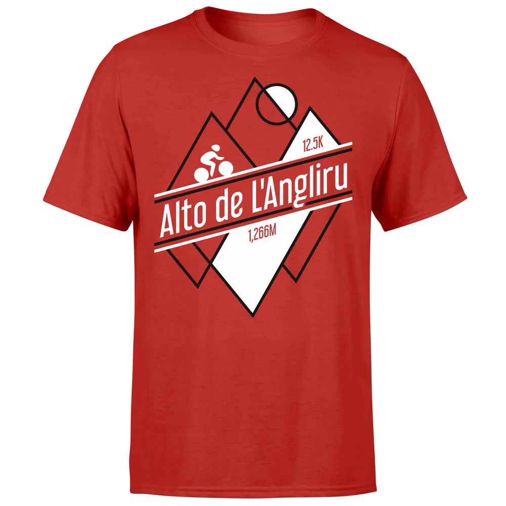 Alto De L'Angliru Men's Red T-Shirt - L Image 1