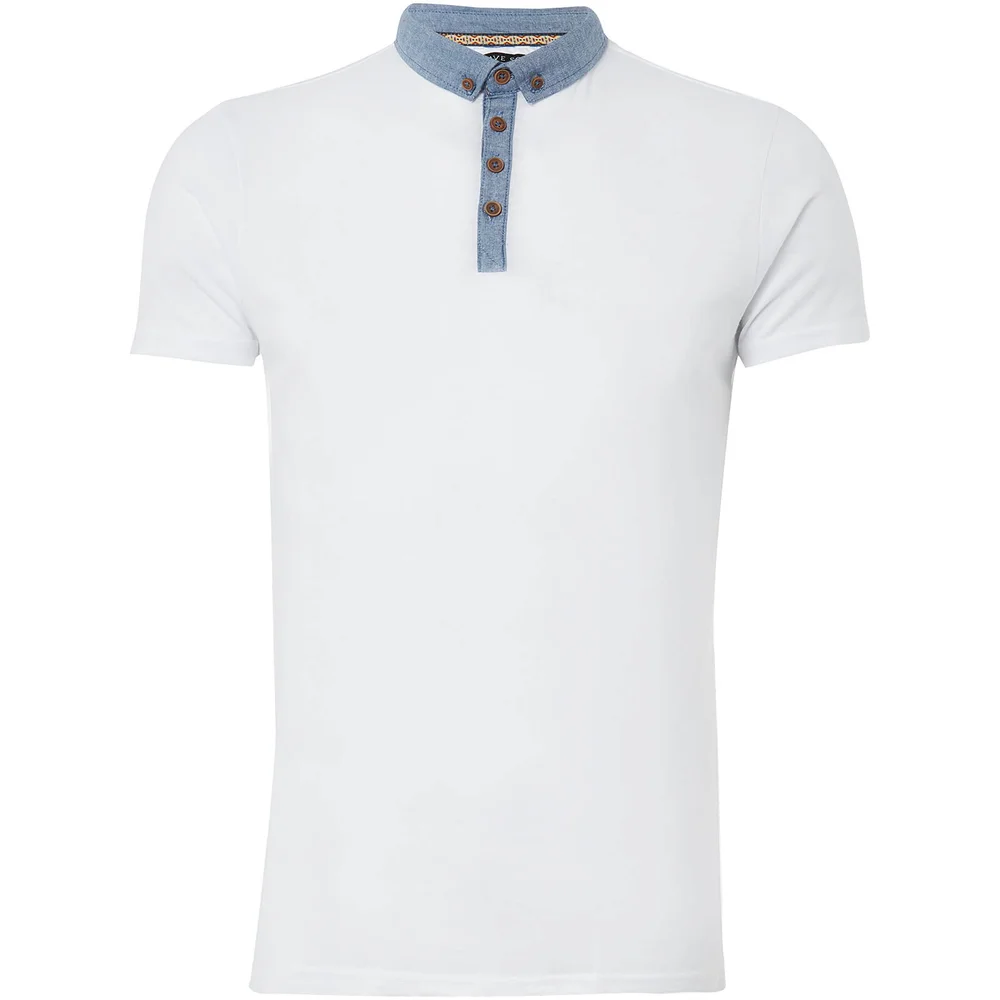 Brave Soul Men's Chimera Polo Shirt - White - S - White Image 1