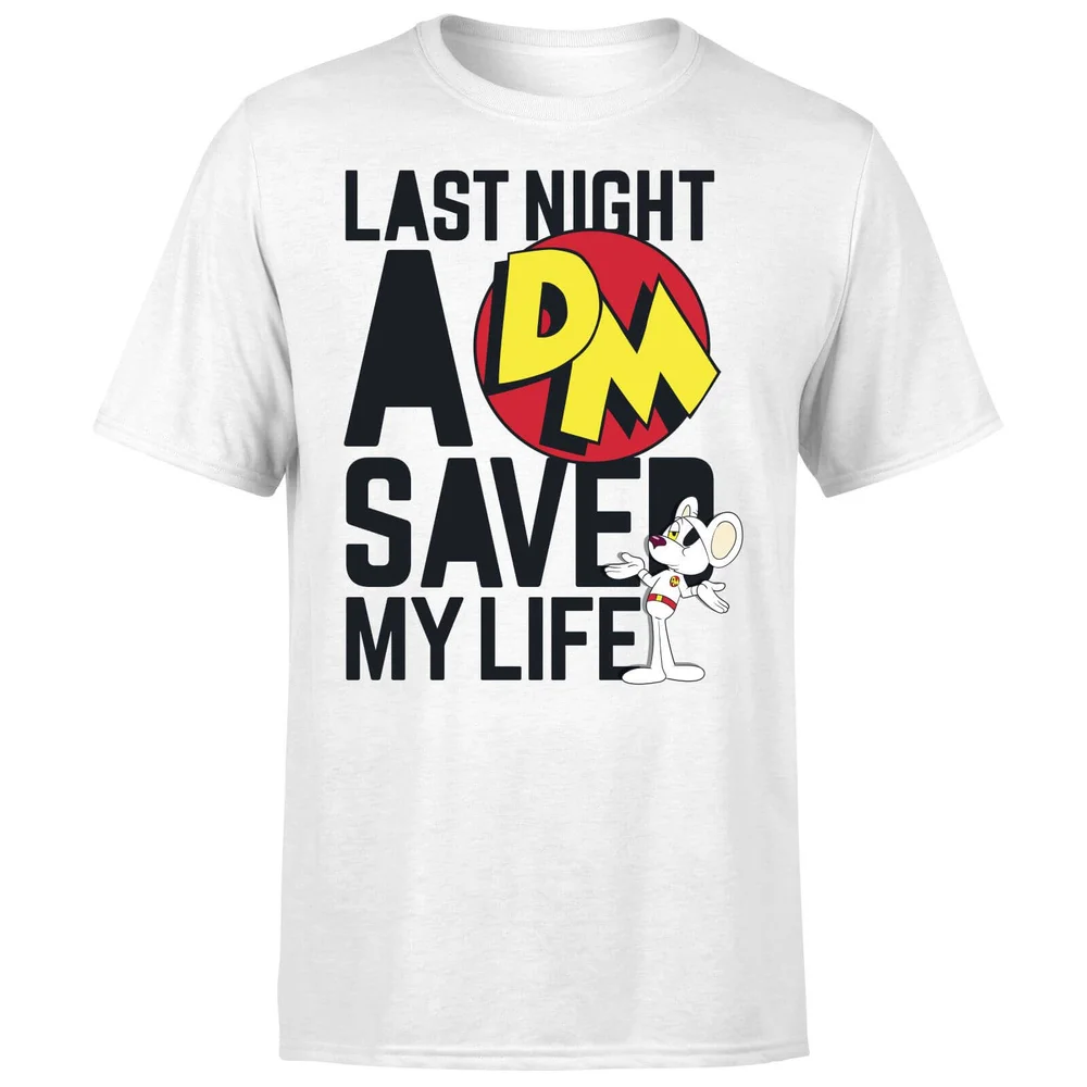 Danger Mouse DJ T-Shirt - White - S - Grey Image 1