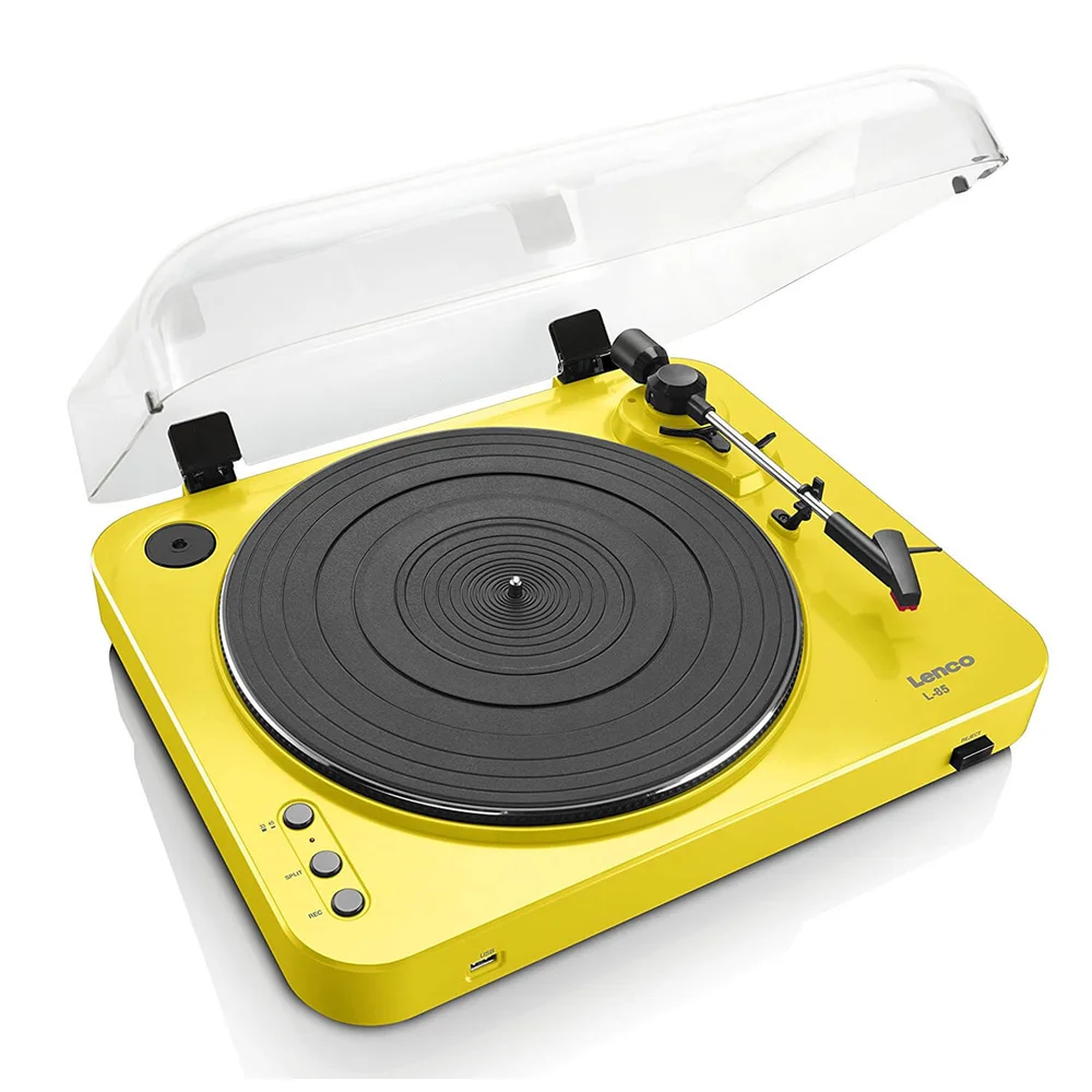 Lenco L-85 Turntable with USB Direct Recording - Yellow Image 1