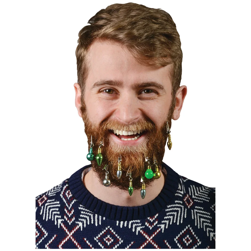 Christmas Beard Decorations Image 1