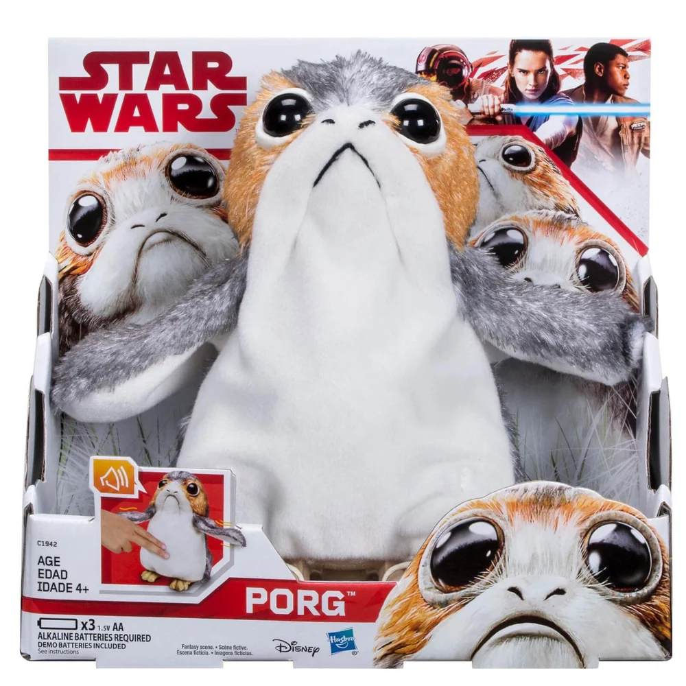 Hasbro Star Wars: Episode VIII The Last Jedi Interactive Plush Figure - Porg Image 1
