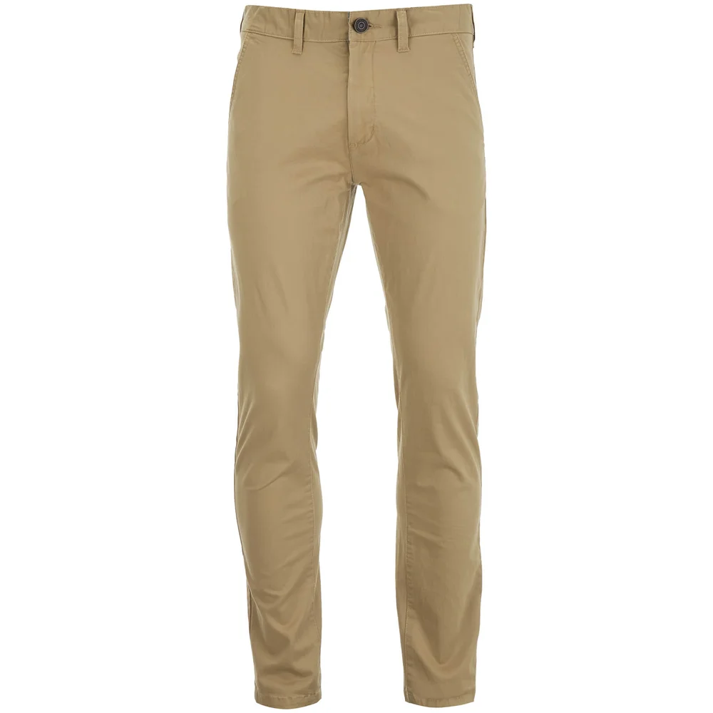 Brave Soul Men's Armstrong Stretch Chinos - Stone - W30 Image 1