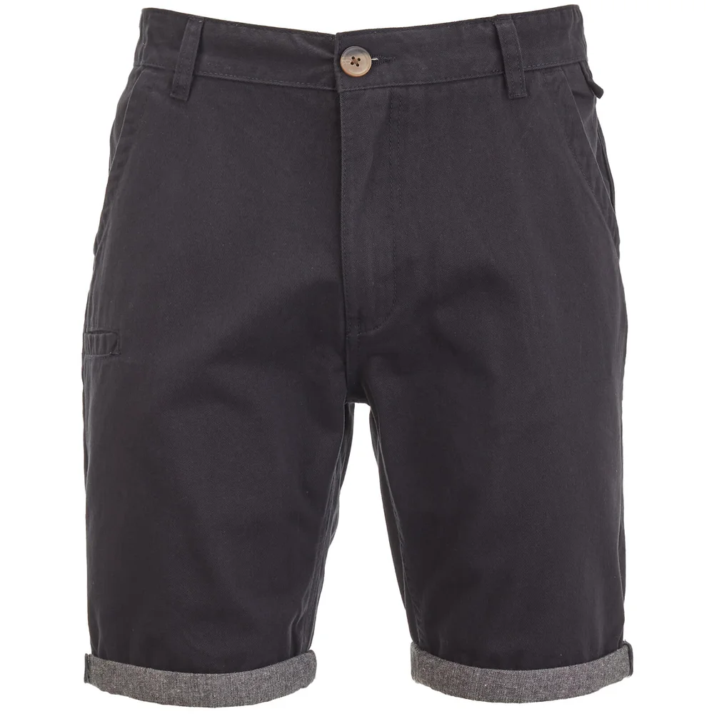 Brave Soul Men's Hansen Cham Chino Shorts - Navy - S Image 1