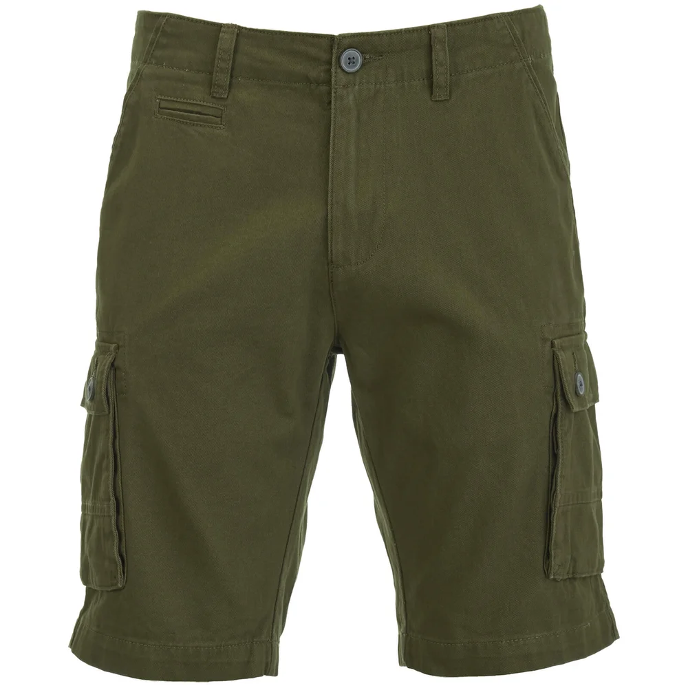 Brave Soul Men's Miles Shorts - Khaki - S - Green Image 1