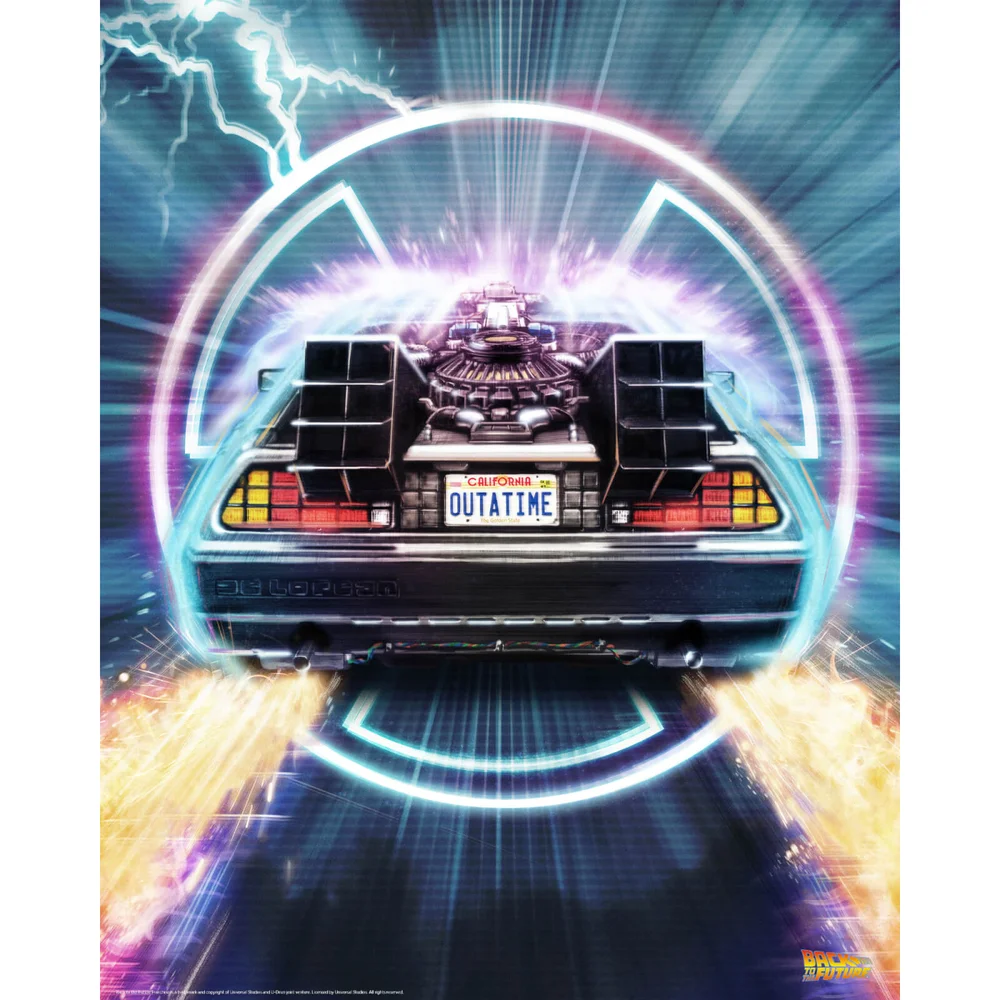 Limited Edition Fine Art Giclee - Back to the Future - Outatime - Zavvi Exclusive Image 1