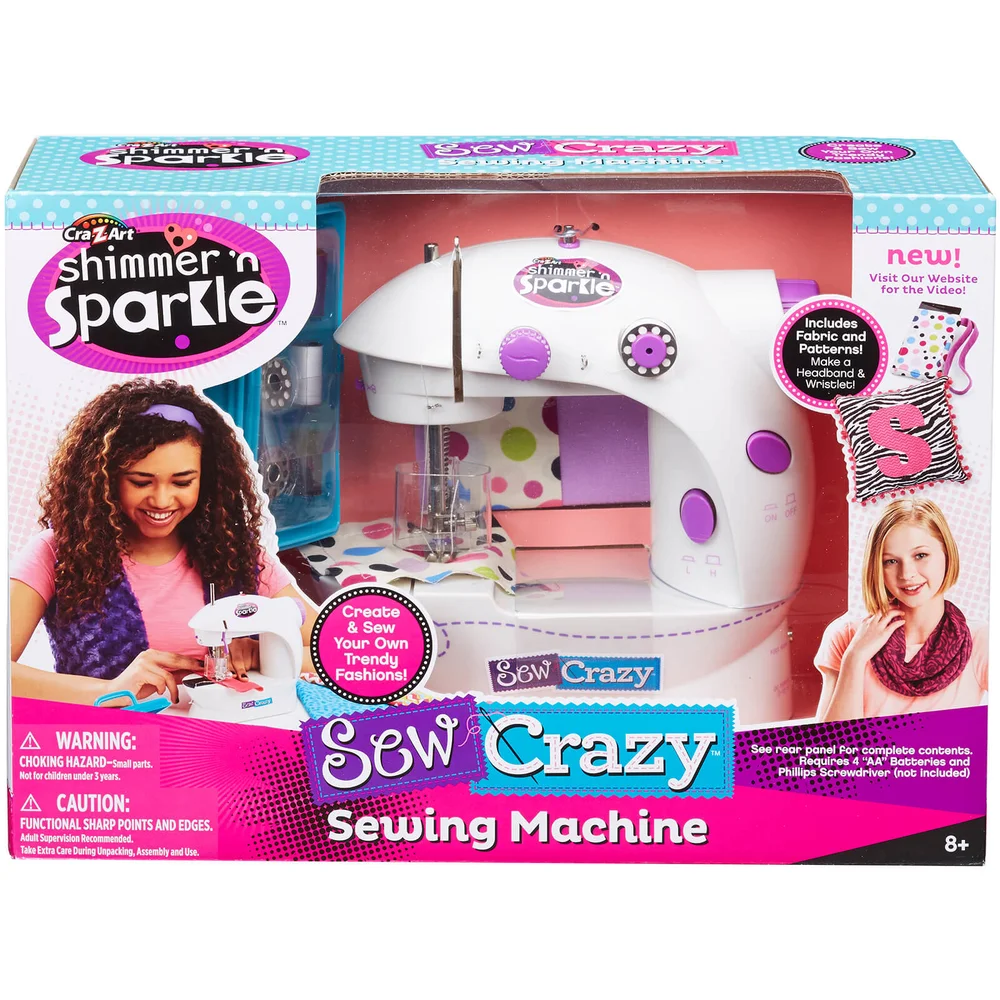 Shimmer and Sparkle Sew Crazy Sewing Machine Image 1