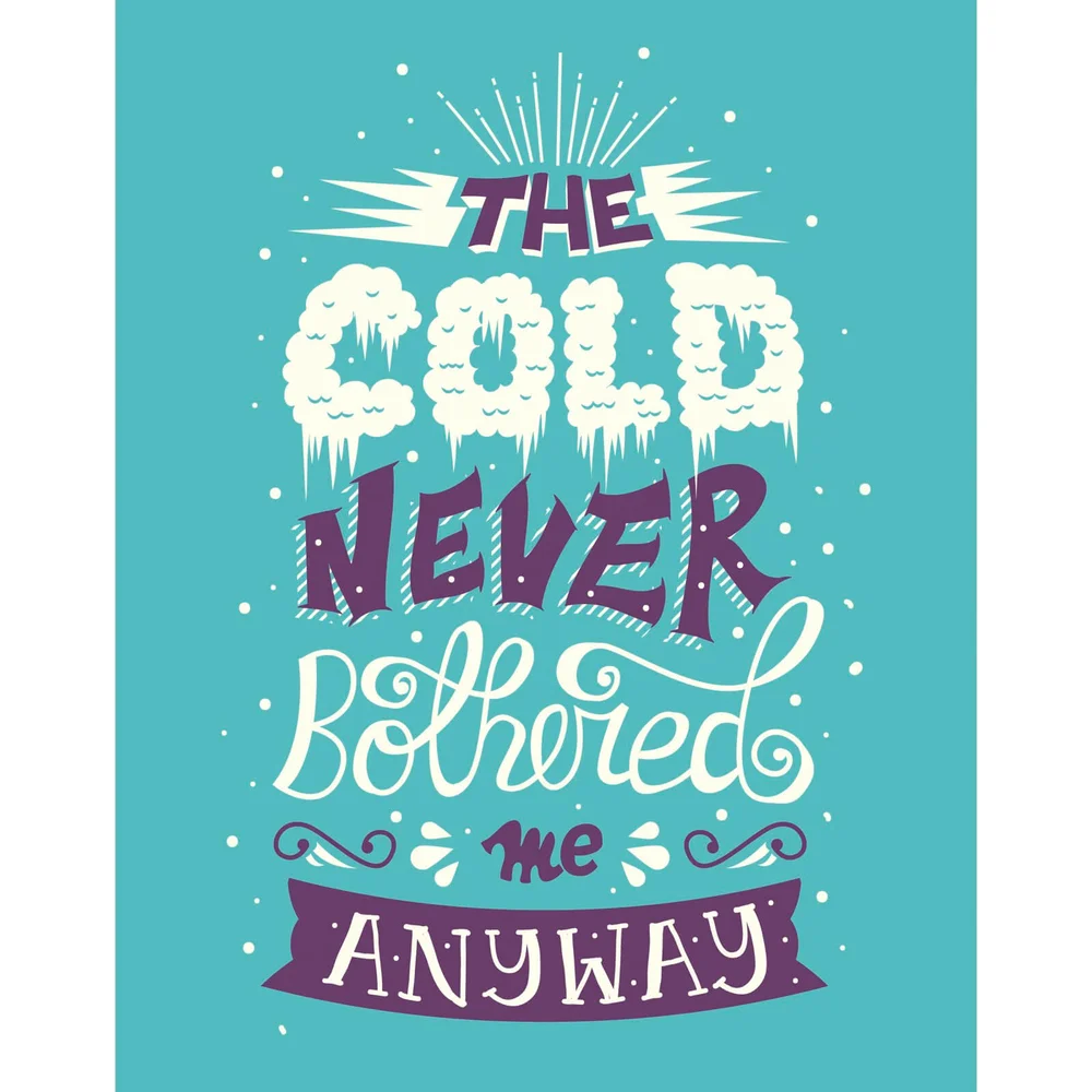 Frozen 'The Cold Never Bothered Me' Art Print Image 1