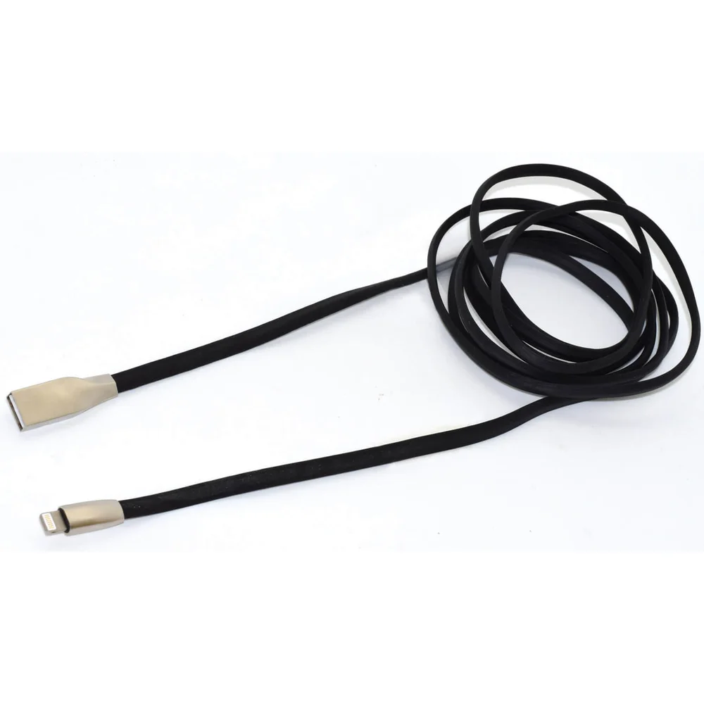Mayhem Zinc Alloy 2 Metre Lightening Cable - Black Image 1