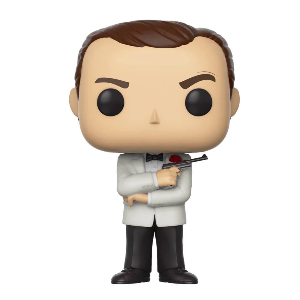 James Bond Sean Connery in White Tuxedo Pop! Vinyl Figure Image 1