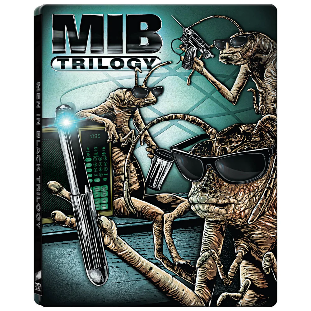 Men In Black Trilogy: 4k Ultra HD (Includes 2D version) - Zavvi Exclusive Limited Edition Steelbook Image 1