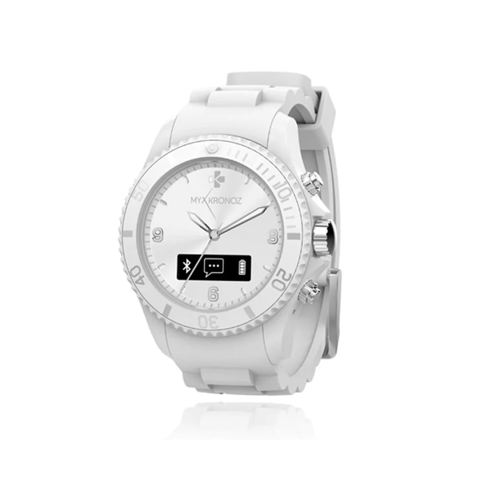MyKronoz Zeclock Bluetooth Smart Watch - White Image 1