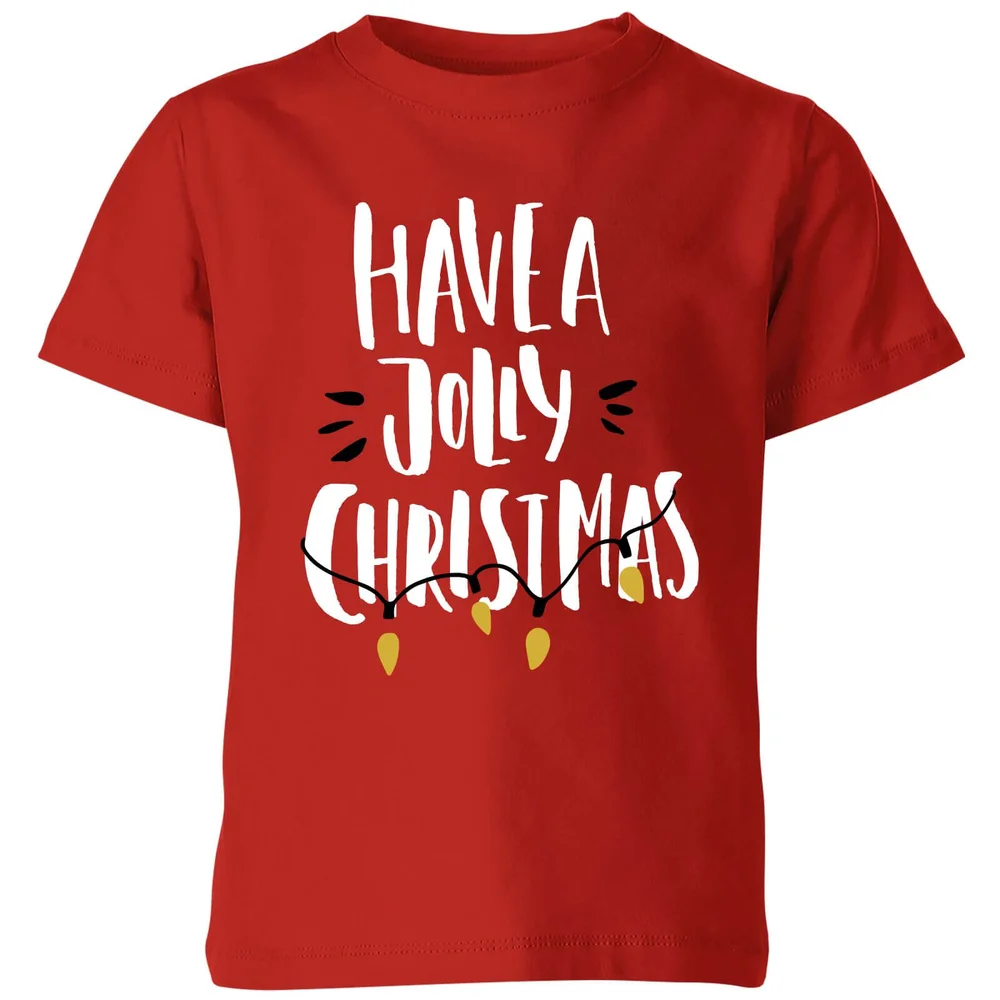 Have a Jolly Christmas Kids' T-Shirt - Red - 3-4 Years - Red Image 1