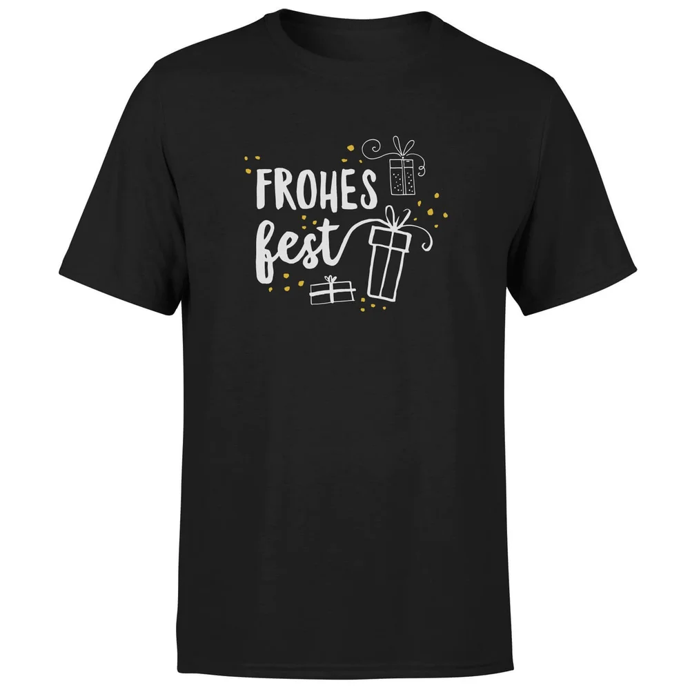 Frohes Fest T-Shirt - Black - S - Black Image 1