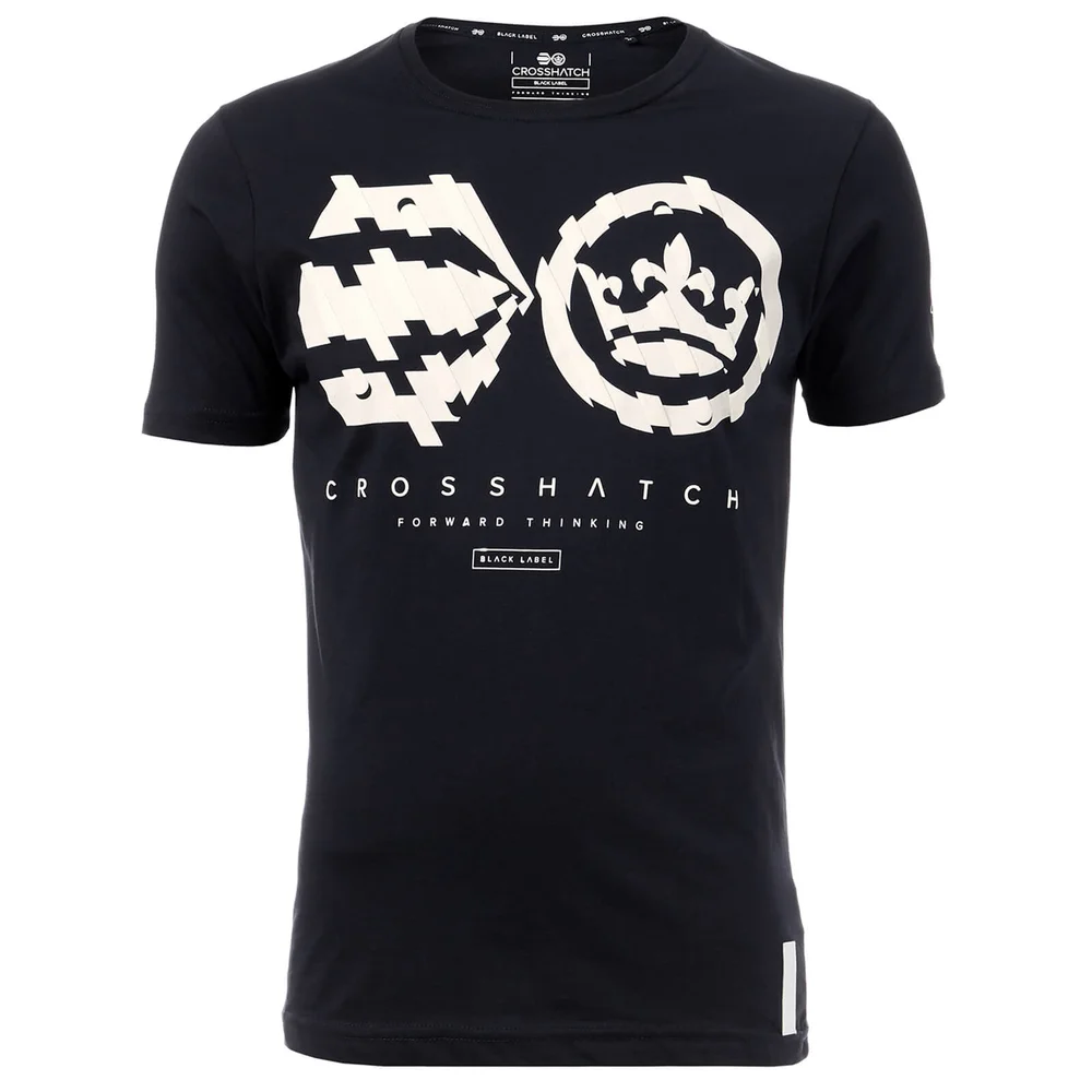 Crosshatch Men's Unsteady T-Shirt - Night Sky - S - Blue Image 1