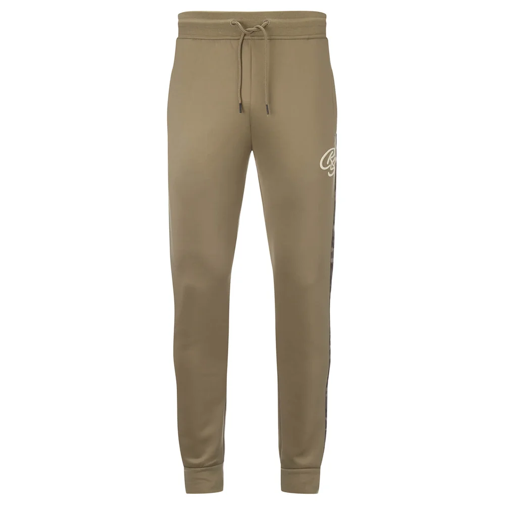 Crosshatch Men's Montana Tricot Sweatpants - Timber Wolf - S - Grey Image 1