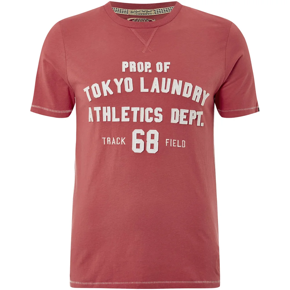 Tokyo Laundry Men's Henryville T-Shirt - Faded Rose - S - Red Image 1