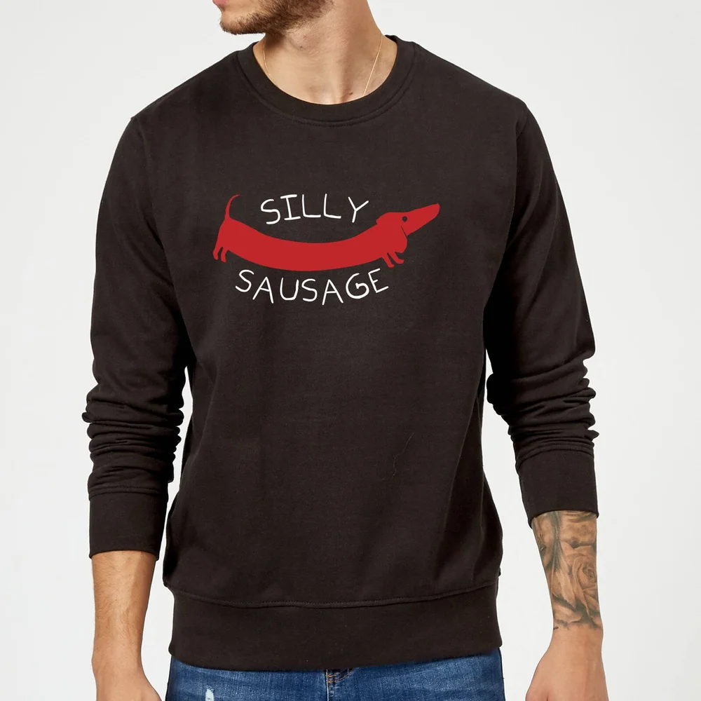 Silly Sausage Sweatshirt - Black - S - Black Image 1