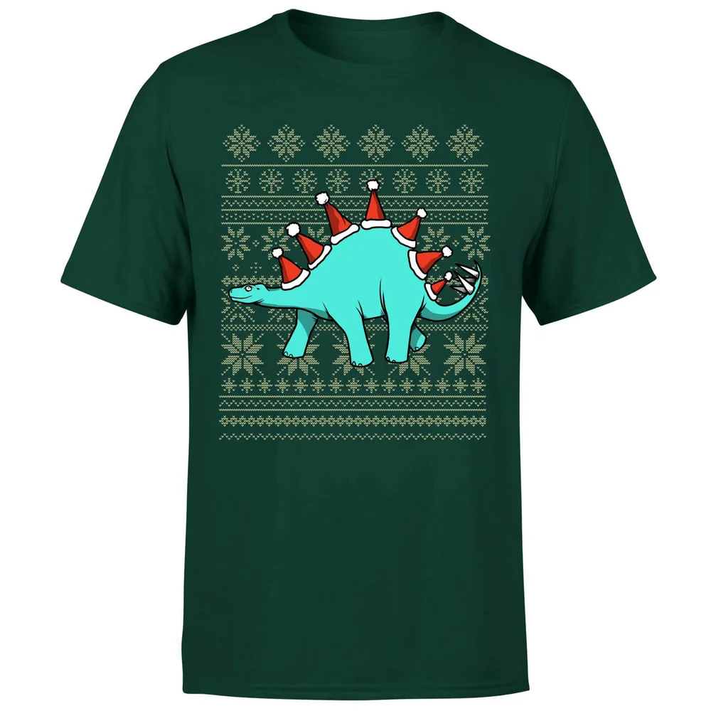 Stegosantahats T-Shirt - Forest Green - S - Forest Green Image 1