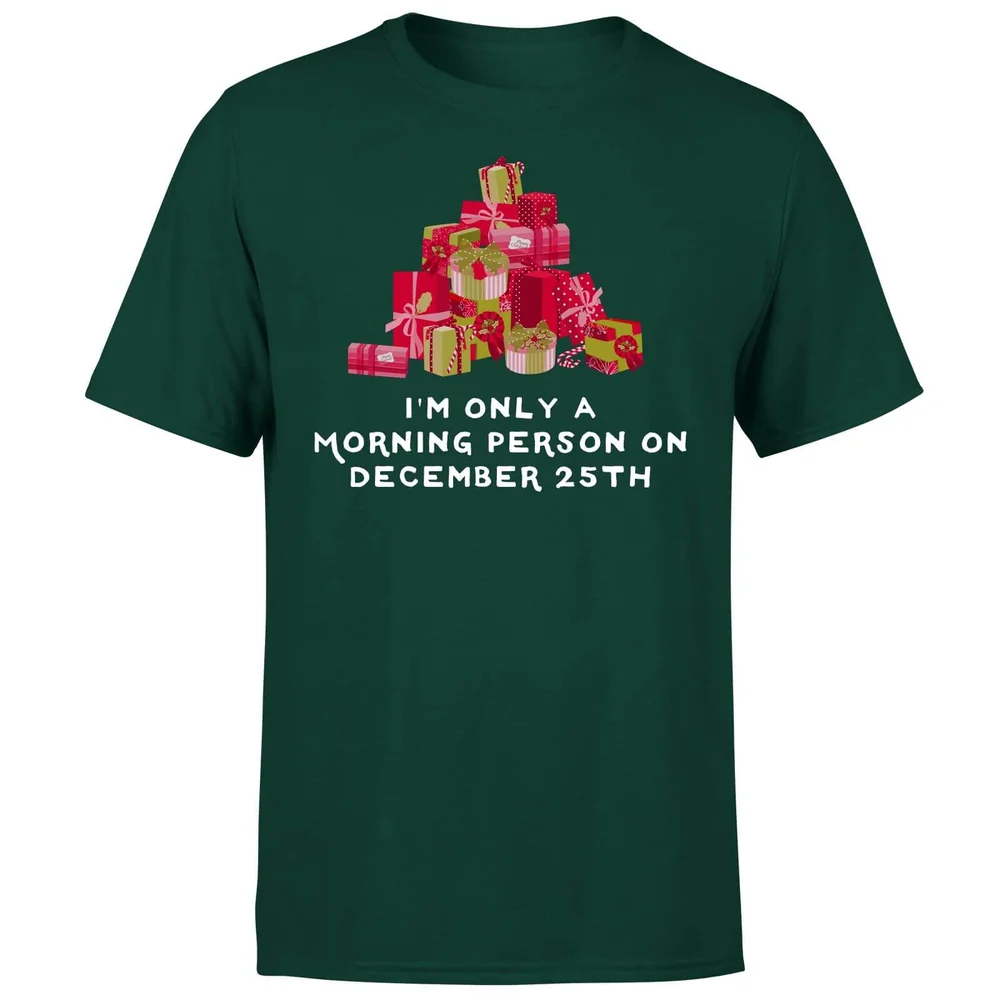 I'm Only A Morning Person T-Shirt - Forest Green - S - Forest Green Image 1