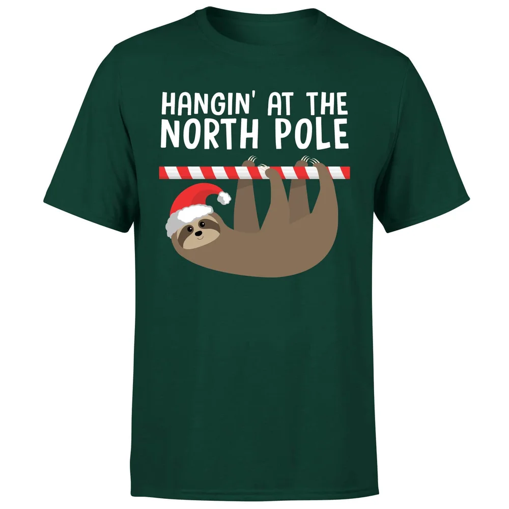 Hangin' At The North Pole T-Shirt - Forest Green - S - Forest Green Image 1