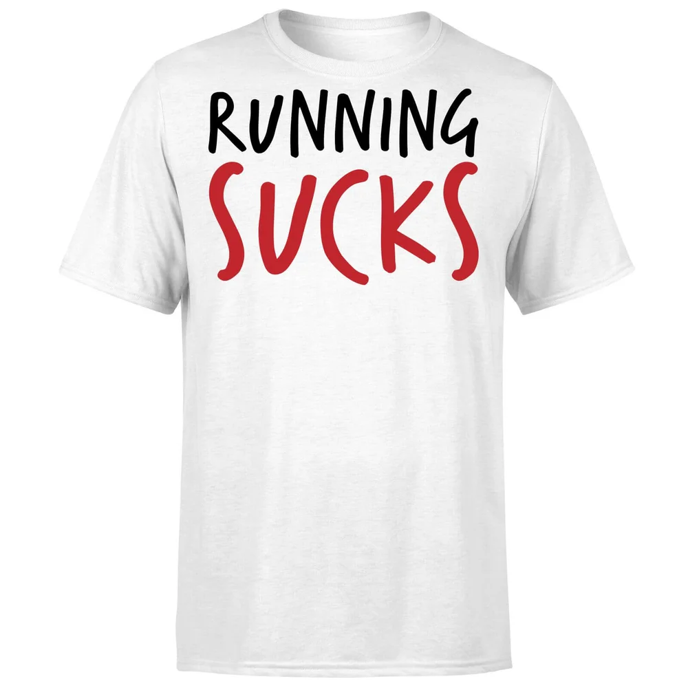 Running Sucks T-Shirt - White - S - White Image 1
