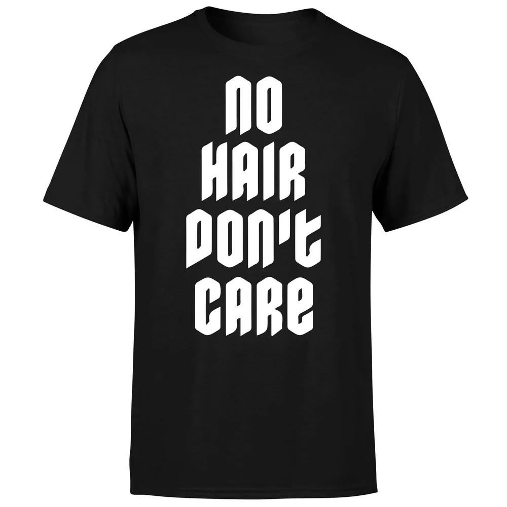 No Hair Dont Care T-Shirt - Black - S - Black Image 1