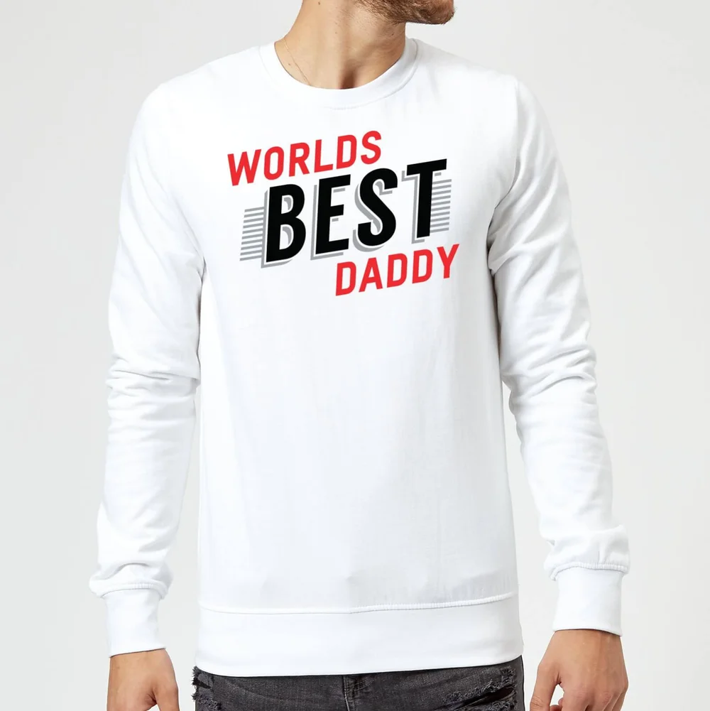 Worlds Best Daddy Sweatshirt - White - S - White Image 1