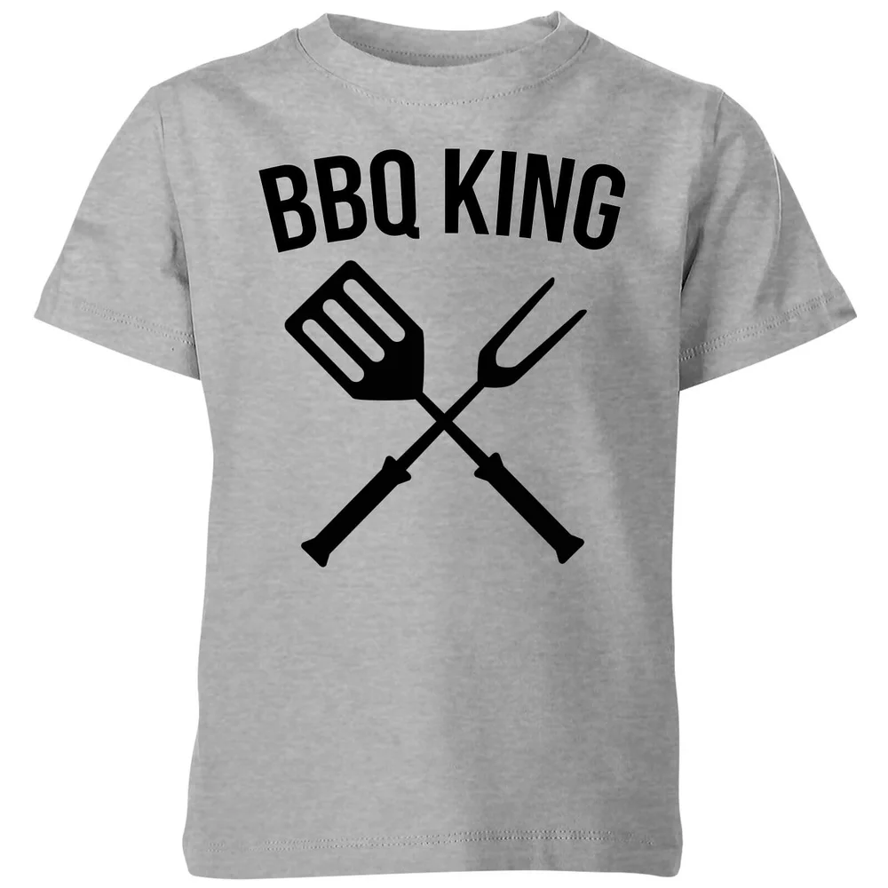 BBQ King Kids' T-Shirt - Grey - 3-4 Years - Grey Image 1