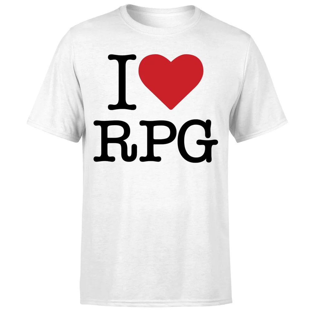I Love RPG T-Shirt - White - S - White Image 1