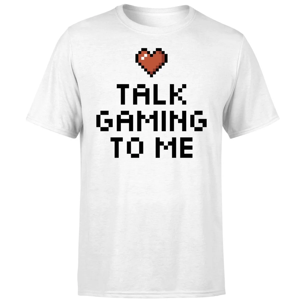 Talk Gaming to Me T-Shirt - White - S - White Image 1