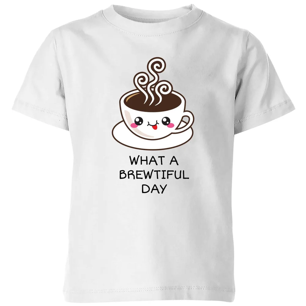 My Little Rascal What A Brewtiful Day Kids' T-Shirt - White - 3-4 Years - White Image 1