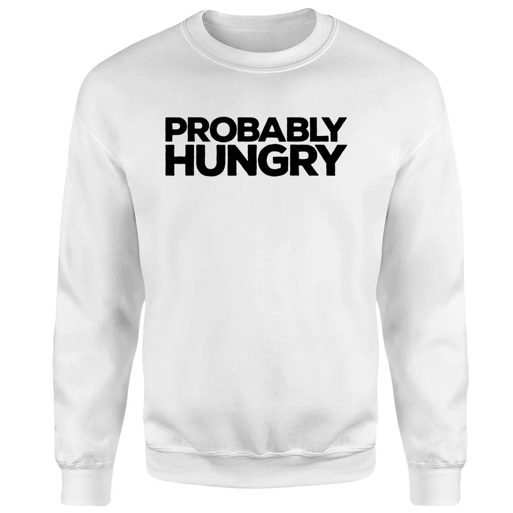 Probably Hungry Sweatshirt - White - S - White Image 1