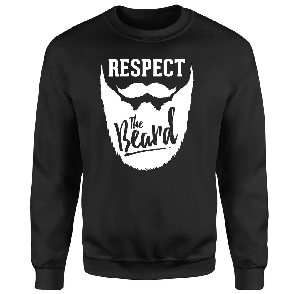 Respect the Beard Sweatshirt - Black - S - Black Image 1