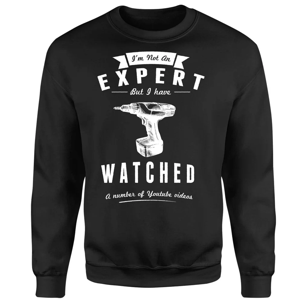Im not an Expert Sweatshirt - Black - S - Black Image 1
