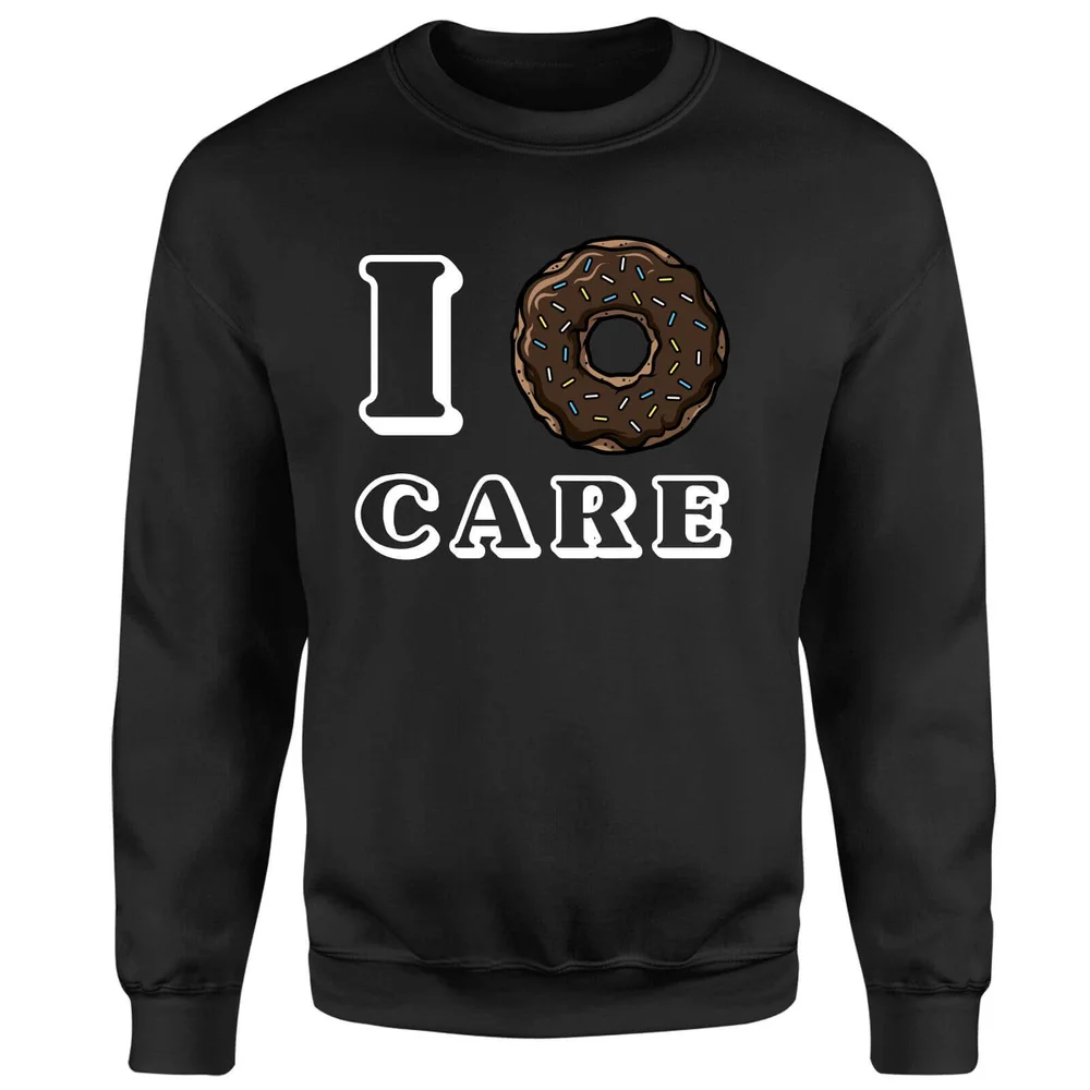 I Donut Care Sweatshirt - Black - S - Black Image 1