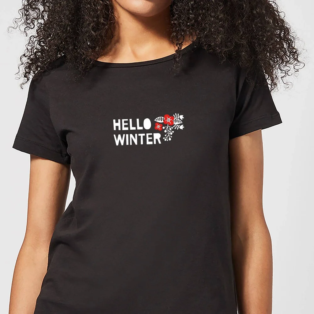 Hello Winter Women's T-Shirt - Black - 3XL Image 1