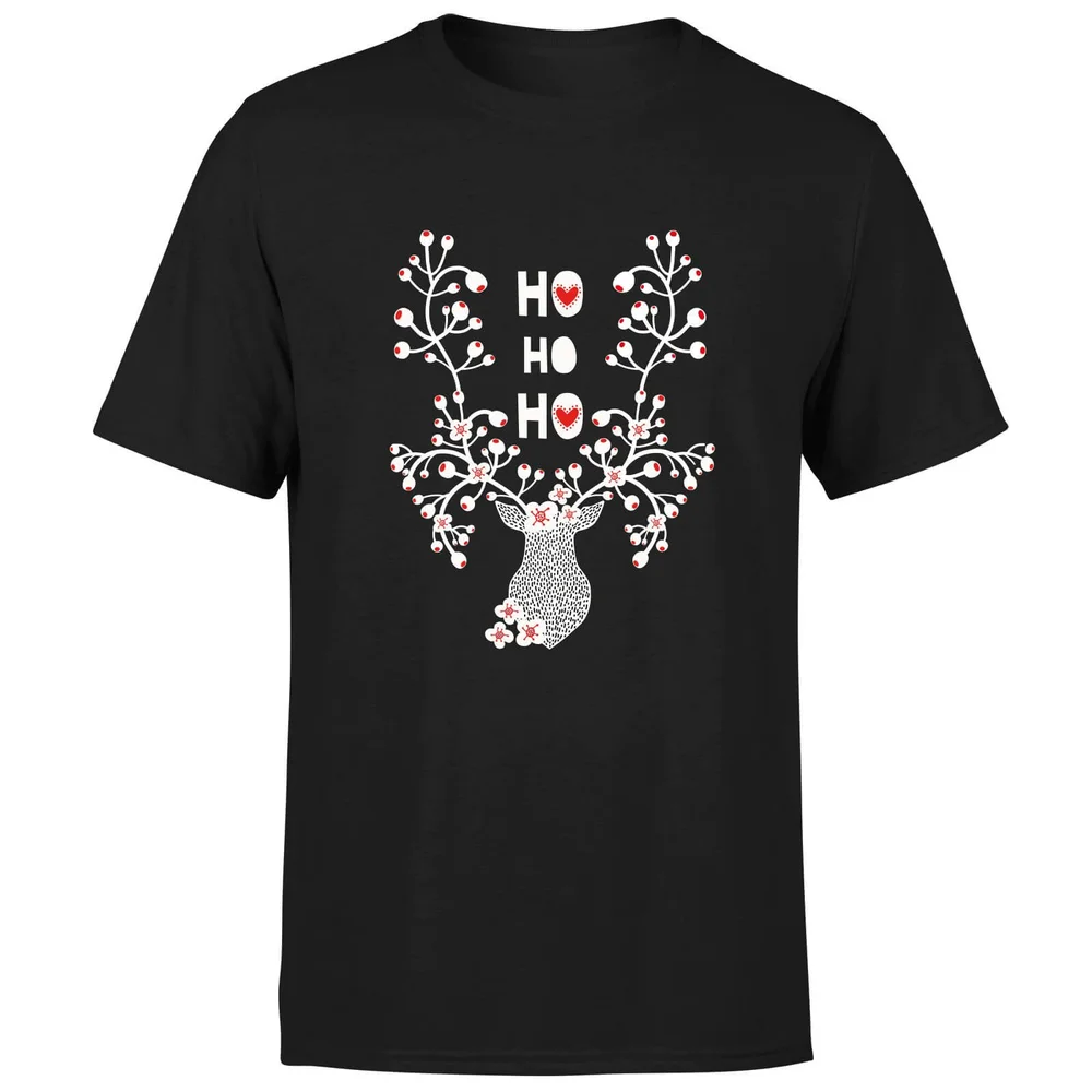 Ho Ho Ho T-Shirt - Black - S - Black Image 1