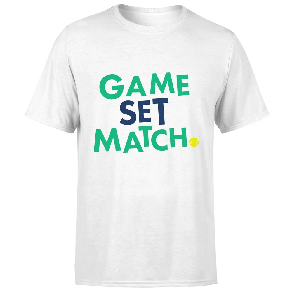 Game Set Match T-Shirt - White - S - White Image 1