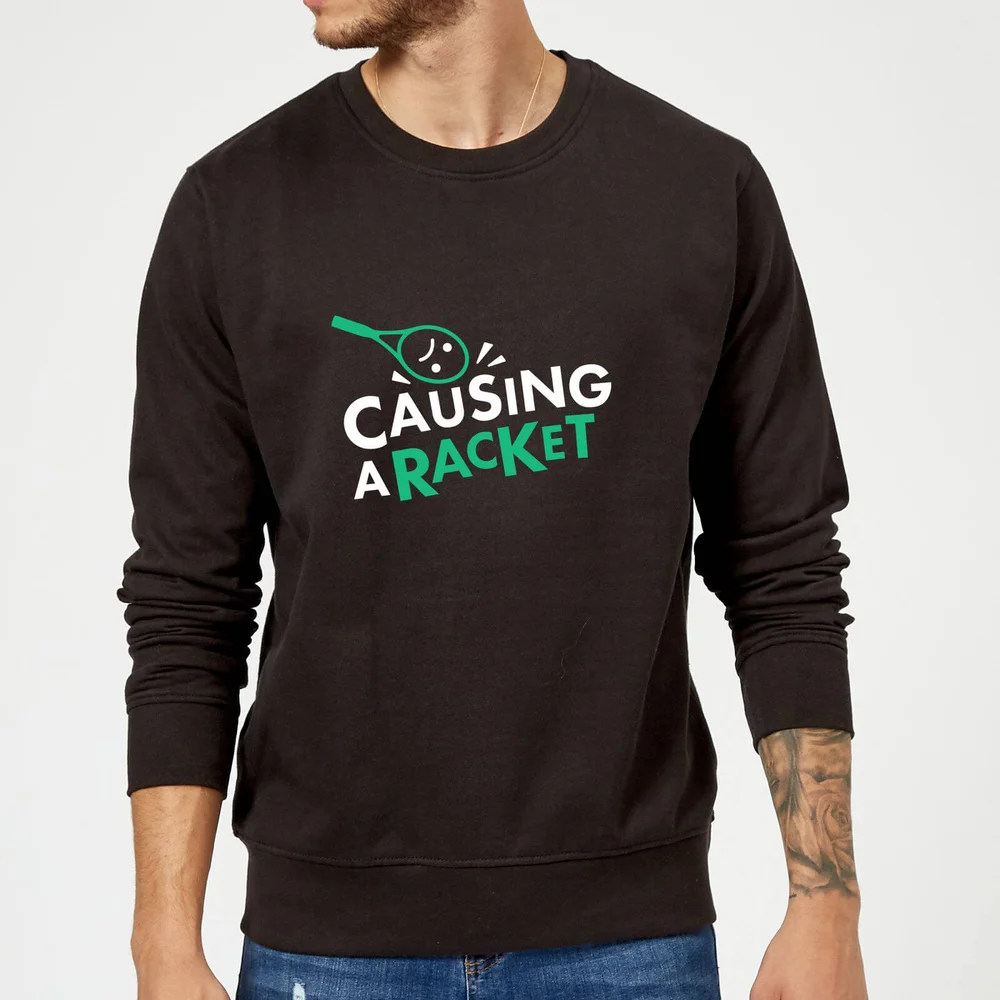 Causing a Racket Sweatshirt - Black - S - Black Image 1