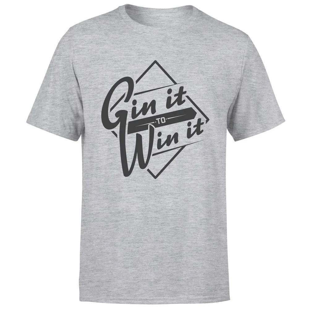 Gin it to Win it T-Shirt - Grey - S - Grey Image 1
