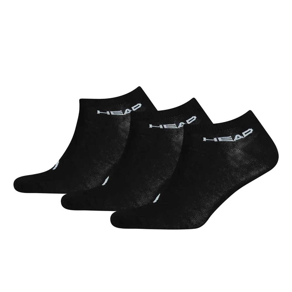 Head Men's 3 Pack Sneaker Socks - Black - UK 9-11 Image 1