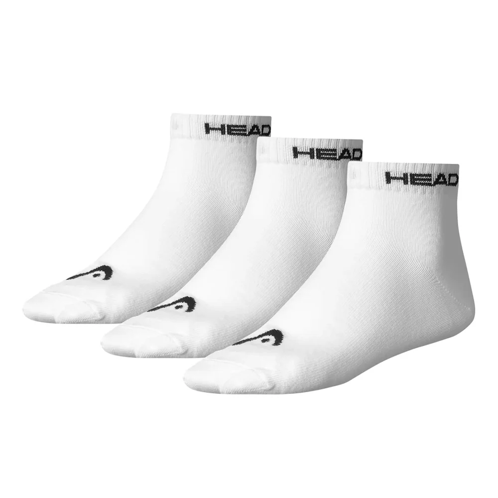Head Men's 3 Pack Quarter Socks - White - UK 6-8 - White Image 1