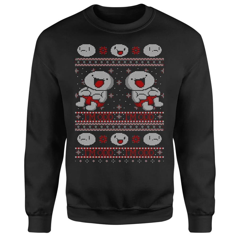 Odd1sOut Xmas Sweatshirt - Black - S - Black Image 1