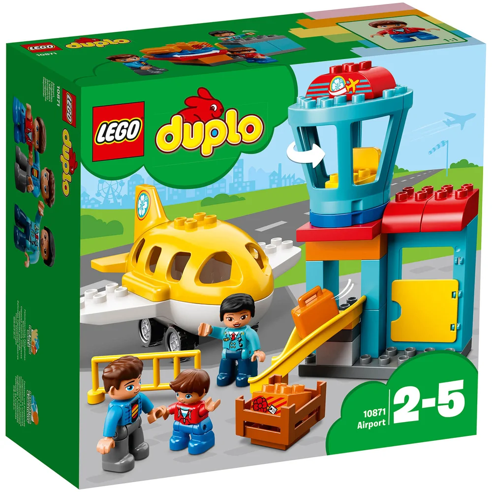LEGO DUPLO My Town Airport Building Set with Airplane (10871) Image 1