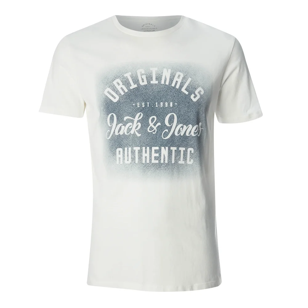 Jack & Jones Men's Originals Reji T-Shirt - Cloud Dancer - S - White Image 1