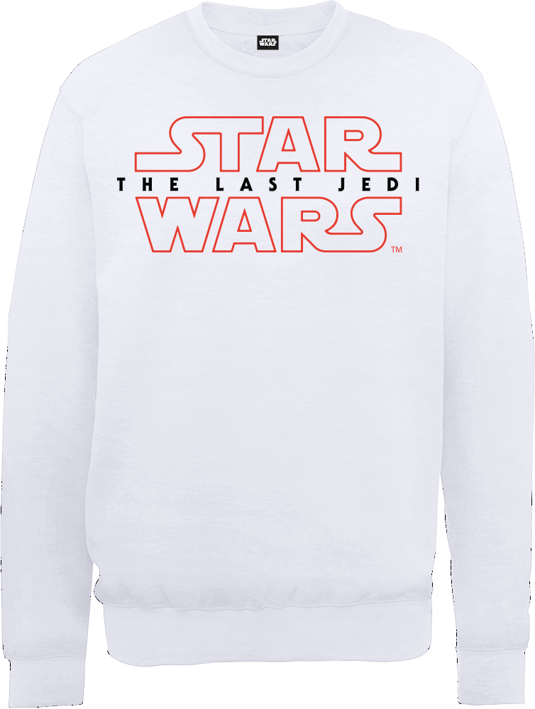 Star Wars The Last Jedi Men's White Sweatshirt - S - White Image 1