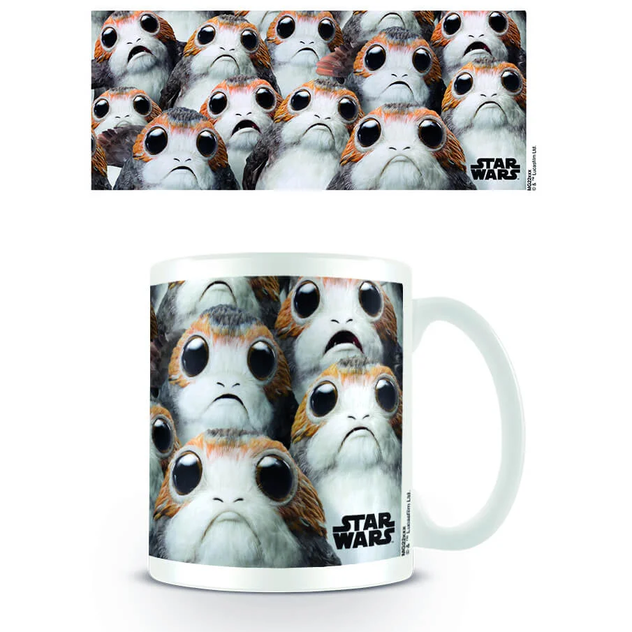 Star Wars The Last Jedi Many Porgs Coffee Mug Image 1